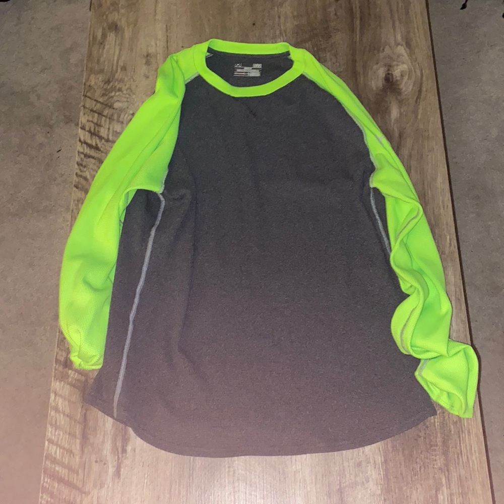 Under armor thermal - neon green and gray - L